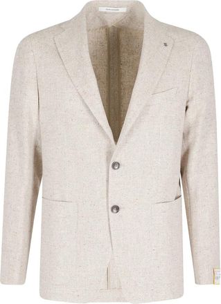 Tagliatore Montecarlo 1 Jacket - Heren - Blazers - Bruin - M - Katoen - Jassen