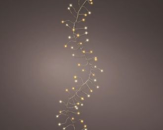 Lumineo Lumineo - Luces Compactas Para Puertas Micro Led Con 8 Funciones De Efecto Parpadeante Para Exteriores 550 Cm