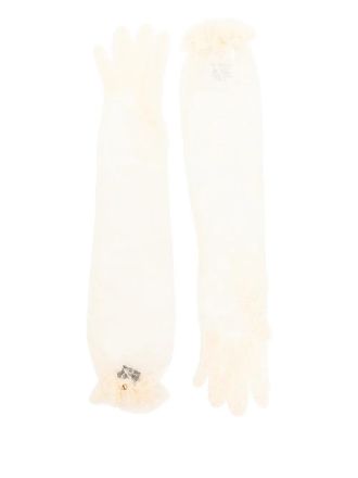 Valentino Garavani lace gloves - Toni neutri