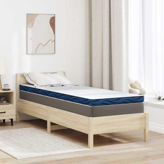 vidaXL Almohadillas Para Colch&oacute;n Blanco Y Azul 80 X 200 Cm Vidaxl