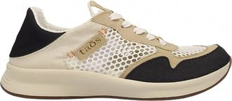 Taos Womens Direction Sporty Sneaker In Black / Taupe Multi