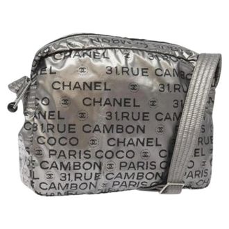 Chanel Borsa a spalla vintage in nylon Pre-owned - - Pre-owned - Donna - Grigio - ONE SIZE