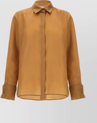 Max Mara nola sheer fabric shirt with long sleeves
