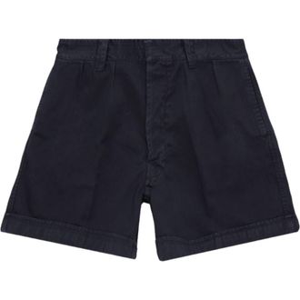 Fortela Bedford Herringbone Cotton Bermuda in Blue at Nordstrom, Size 33 Eu