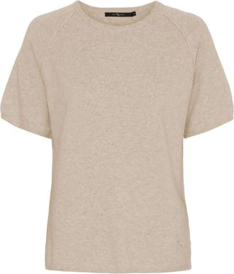 BTF-CPH Camiseta de punto con cuello redondo - Knitwear - Mujer - Beige - 2XL