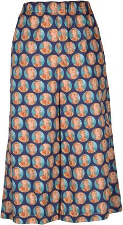 Comme Des Gar&ccedil;ons Pinocchietto Largo Wide Broeken - Dames - Wijde Broeken - Veelkleurig - S - Katoen - Broeken
