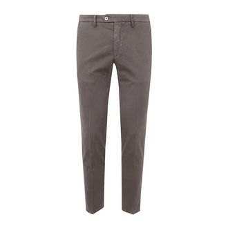 Michael Coal Heren, Broeken, Grijs, Maat: W32 Katoen