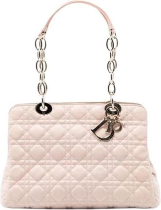 Dior Pre-owned Lady Soft Shopping Tote - Dames - Pre-owned - Beige - Maat: ONE Size Zijde