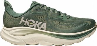 Hoka One One Mens Clifton 10 Running Shoes In Fern/truffle Salt