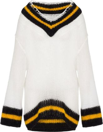 Moschino Trui met V-hals - Wit