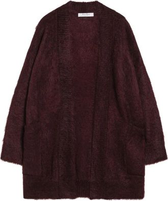 Max Mara Affetto 1234 Cardigan - Dames - Lange truien - Bruin - S - Wol - Truien & Vesten