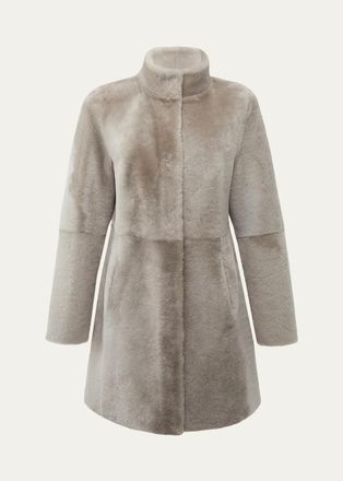 Gorski Merino Lamb Shearling Stroller Coat