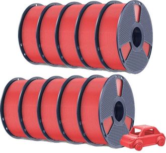 OEM Filamento Para Impresora 3d, Material Ecol&oacute;gico, Impresiones Duraderas, Rojo Cereza