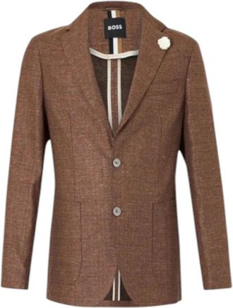 HUGO BOSS Blazers - Heren - Blazers - Bruin - 3XL - Jassen
