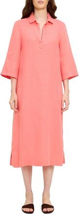Michael Stars Briony Midi Shirtdress in Coral Sherbet at Nordstrom, Size X-Small