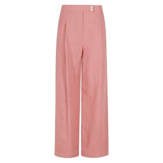 Eleventy Wide Trousers, female, Red, Size: XS Pantalone a Vita Alta