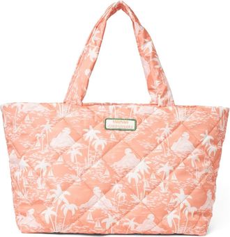 Urban Originals Woven Tote Bag in Island Peach at Nordstrom Rack