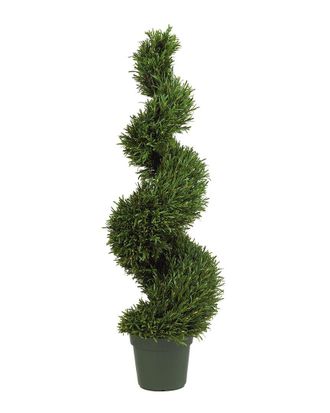Nearly Natural 4Ft Rosemary Spiral Silk Tree