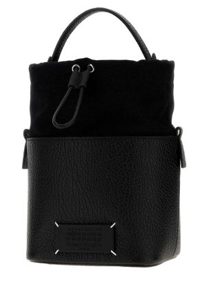 Maison Margiela Leather Shoulder Bag - Black