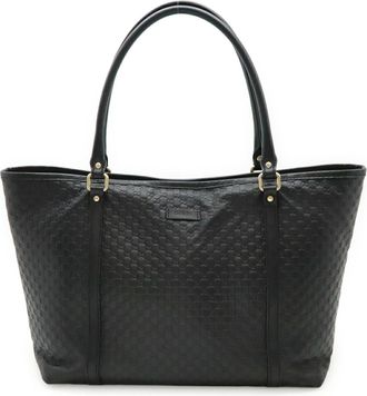 Gucci Microguccissima Black Micro Gg Leather Shoulder Bag Tote Bag (Pre-Owned)