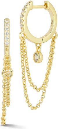 Glaze Jewelry 14K Over Silver Cz Earrings