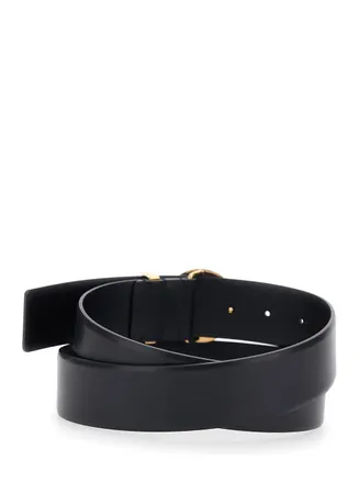 Versace Medusa Buckle Belt - Black