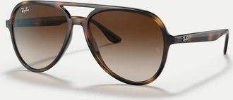 Ray-Ban Rb4376 Occhiali da sole pilot color avana con lenti marroni-Marrone