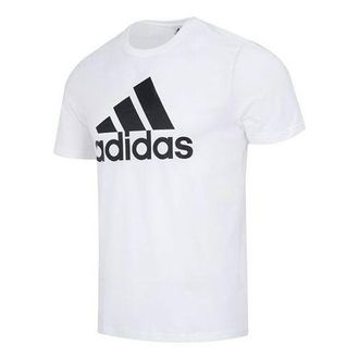 adidas Essentials Single Jersey Big Logo Tee White IC9349