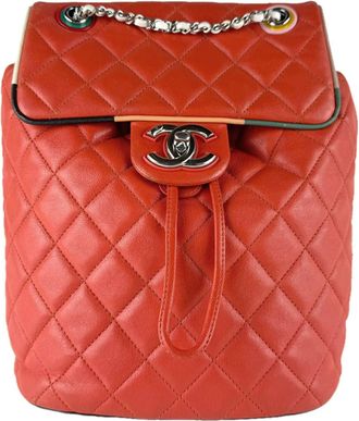 VBC Casa Navy Leather Backpack (Pre-Owned)