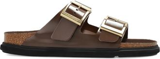 Birkenstock Arizona buckle-strap sandals - women - Calf Leather/Polyethylene vinyl acetate (PEVA)/Patent Calf Leather - 39 Regular - Brown