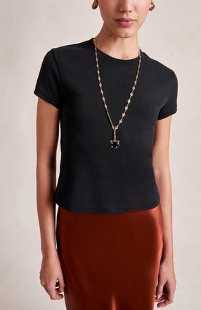 La Ligne Brodie Tee in Black at Nordstrom, Size X-Large