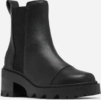 Sorel Womens Joan Now Chelsea Boots In Black/black