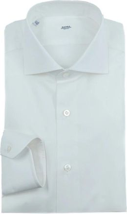 Barba Klassiek Katoenen Overhemd - Heren - Zakelijke Overhemden - Wit - 3XL - Katoen - Overhemden