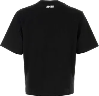 Amiri Mens Black Cotton T-Shirt Exterior Exterior: T-shirts And Polos