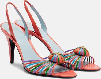 Valentino Garavani Royal 85 leather slingback sandals