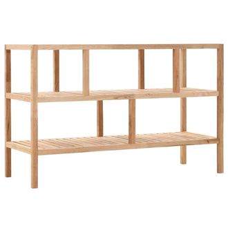 vidaXL Estanter&iacute;a Para Ba&ntilde;o Madera Maciza De Nogal 100x40x65 Cm Vidaxl