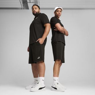 Puma Shorts in maglia da 10 con logo Essentials N. 1 da uomo, Abbigliamento, Nero, M