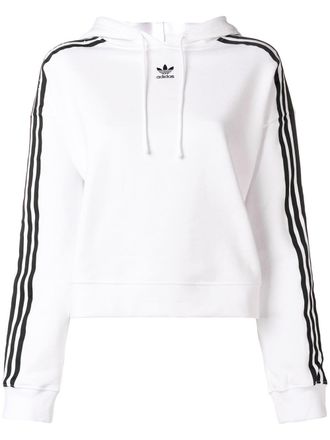 adidas cropped hoodie - White