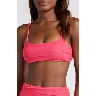 Hutch Tawnie Bikini Top in Raspberry Solid at Nordstrom Rack, Size Xx-Small