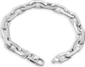 Pompeii3 Mens 14k Gold (43gram) or Platinum (73gram) 8mm Link Bracelet 8.5