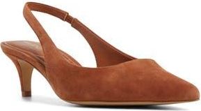 Aldo Leane Pointed Toe Slingback Pump in Medium Brown at Nordstrom Rack, Size 7.5