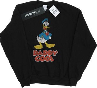 Disney Heren Daddy Cool Donald Duck Sweatshirt (Zwart)