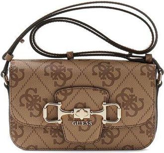 Guess Womens Crossbody Bag Latte Logo Polyurethane - Crossbody-Bags