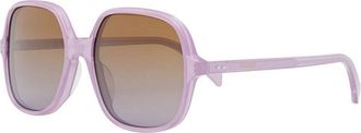 Celine Brown Gradient Square Ladies Sunglasses CL40244U 78F 56