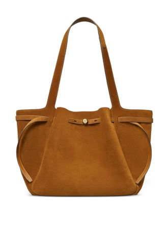 Tory Burch large Romy tote bag - women - Suede - One Size - Brown