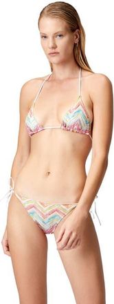 Missoni Triangle Bikini In Printed Tulle in Multicoloured at Nordstrom, Size 44 It