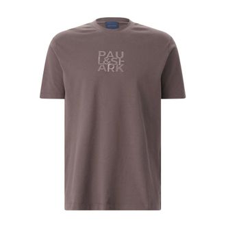 Paul & Shark Camiseta de algod&oacute;n con logotipo bordado - Tops - Hombre - Marr&oacute;n - 2XL