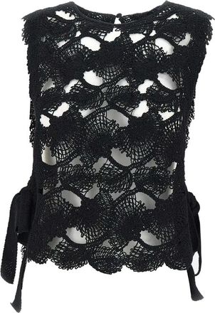 KANGRA Top - Dames - Tops zonder mouwen - Zwart - XS - Katoen - Tops