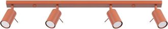 Sollux Lighting Lámpara de techo ocre rojo acero alt. 81 cm