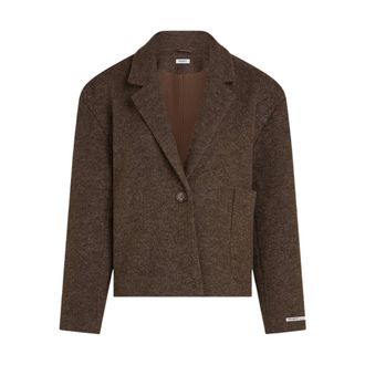 Penn & Ink Coat W26C381 - Dames - Jassen - Bruin - Maat: XL Leer